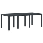 Garden Dining Set 9 pcs Anthracite Polypropylene