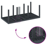 Garden Dining Set 9 pcs Anthracite Polypropylene - Extra Image