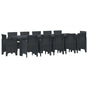 Garden Dining Set 13 pcs Anthracite Polyrattan
