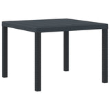 Garden Dining Set 3 pcs Anthracite Polypropylene