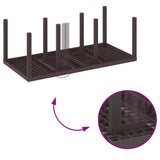 Garden Dining Set 7 pcs Brown Polt rattan - Extra Image