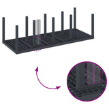 Garden Dining Set 9 pcs Anthracite Polypropylene