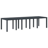 Garden Dining Set with Cushions with Cushion 11 pcs Anthracite - Top-Down View