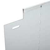 Lawn Edgings 5 pcs Silver 100 x 25 x 0.07 cm Galvanised steel - Close-Up Angle