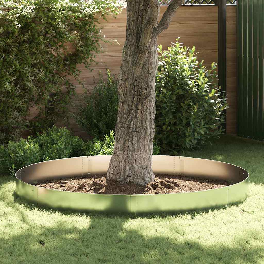 Lawn Edgings 5 pcs Silver 100 x 25 x 0,07 cm Galvanised Steel