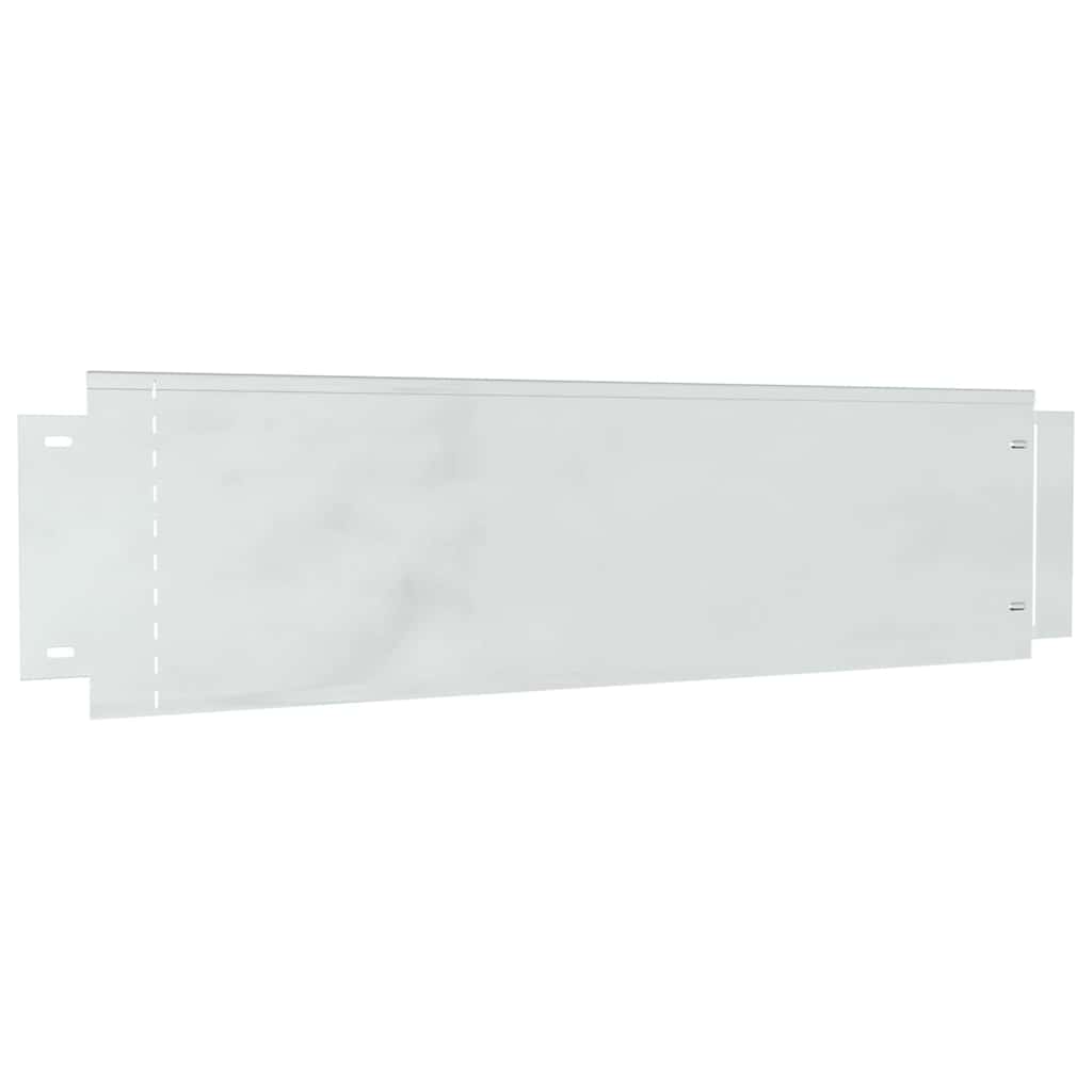 Lawn Edgings 5 pcs Silver 100 x 25 x 0.07 cm Galvanised steel