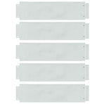 Lawn Edgings 5 pcs 100 x 25 x 0,07 cm Galvanised Steel Silver