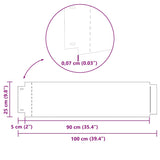 Lawn Edgings 5 pcs Silver 100 x 25 x 0.07 cm Galvanised steel - Extra Image