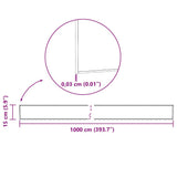 Lawn Edge Silver 1000 x 15 x 0.03 cm Galvanised Steel