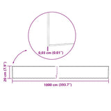 Lawn Edge Silver 1000 x 20 x 0.03 cm - Extra Image