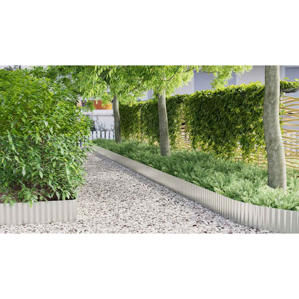 Lawn Edge Silver 1000 x 25 x 0.03 cm
