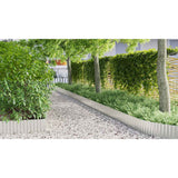 Lawn Edge Silver 1000 x 25 x 0.03 cm - Top-Down View