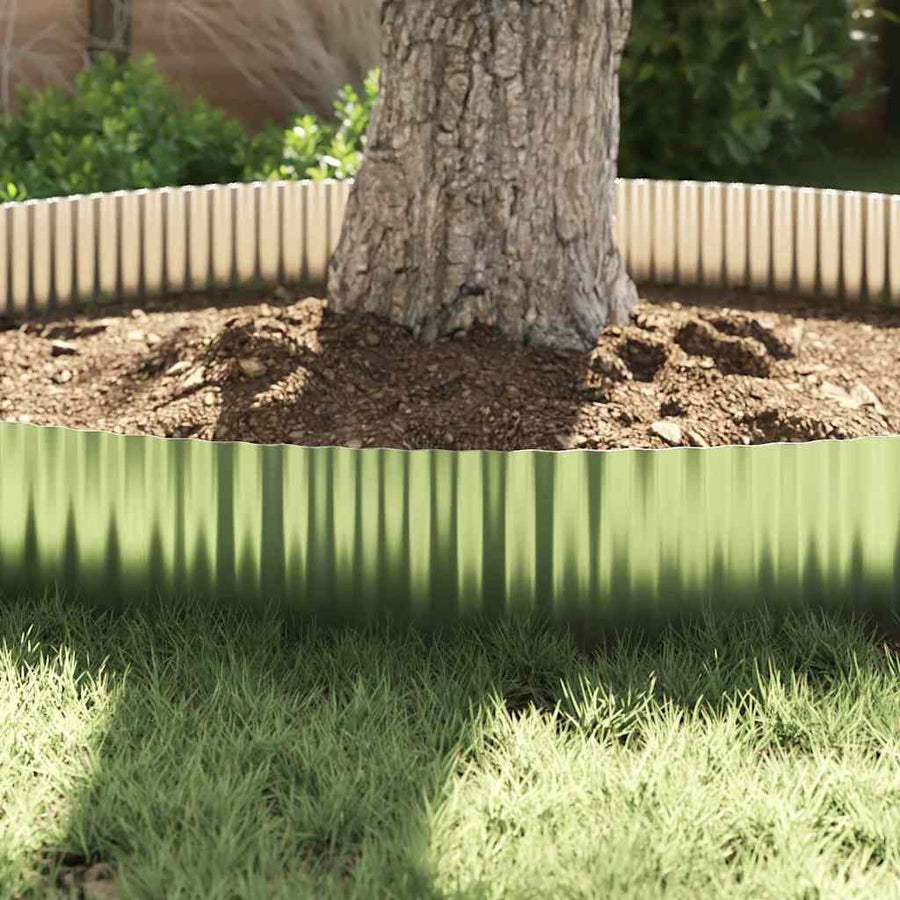 Lawn Edge 1000 x 25 x 0.03 cm Galvanised Steel Silver