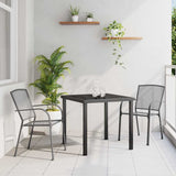 Garden Dining Set 3 pcs Anthracite Powder-Coated Steel