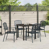 Garden Dining Set 5 pcs Anthracite Powder-Coated Steel