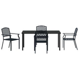 Garden Dining Set 5 pcs Anthracite Powder-Coated Steel