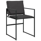 Garden Dining Set 9 pcs Black 200 x 80 x 73 cm
