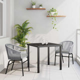 Garden Dining Set 3 pcs Anthracite Powder-Coated Steel