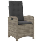Garden Dining Set 5 pcs Grey Poly Rattan