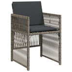 Garden Dining Set 5 pcs Grey Powder-Coated Steel