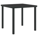 Garden Dining Set 5 pcs Black Rattan