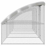 Chicken Cage 4 pcs Silver 800 x 200 x 200 cm Steel and PE - 45-Degree Angle