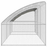 Chicken Cage 3 pcs Silver 600 x 200 x 200 cm Steel and PE - Close-Up Angle