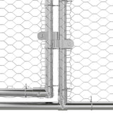 Chicken Cage 4 pcs Silver 800 x 200 x 200 cm Steel and PE