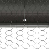 Chicken Cage 4 pcs Silver 800 x 200 x 200 cm Steel and PE - Extra Image