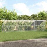 Chicken Cage 4 pcs Silver 800 x 200 x 200 cm Steel and PE