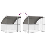 Chicken Cage 4 pcs Silver 800 x 200 x 200 cm Steel and PE
