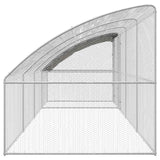 Chicken Cage 4 pcs Silver 800 x 200 x 200 cm Steel and PE
