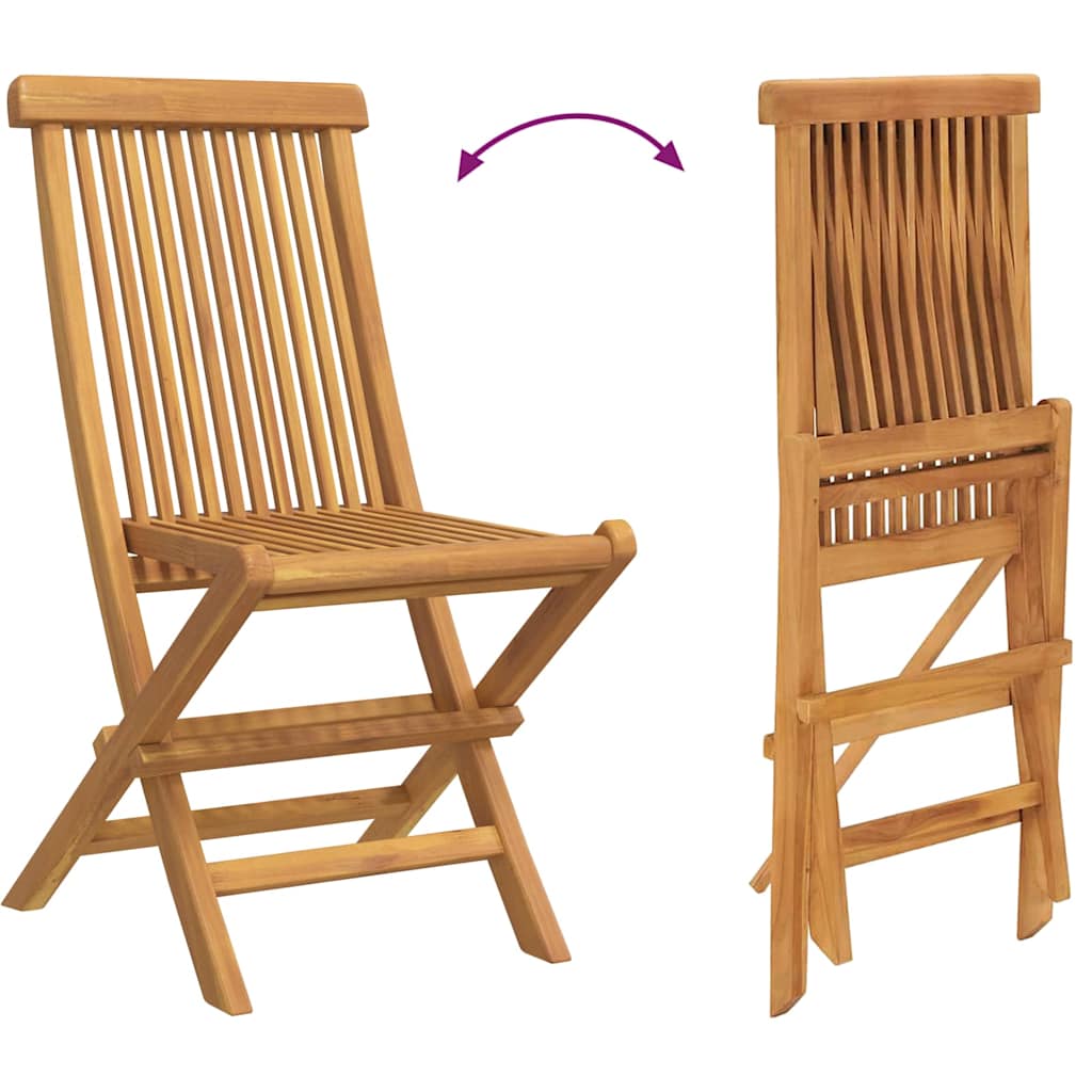 Garden Dining Set 5 pcs Brown 160 x 80 x 75 cm Solid teak wood