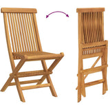 Garden Dining Set 7 pcs Brown Solid teak wood