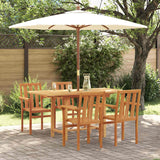 Garden Dining Set 5 pcs Brown 160 x 80 x 75 cm Solid teak wood