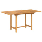 Garden Dining Set 7 pcs Brown Solid teak wood