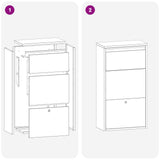 Parcel Drop Box with Storage Anthracite 44 x 22 x 82 cm Steel - Extra Image