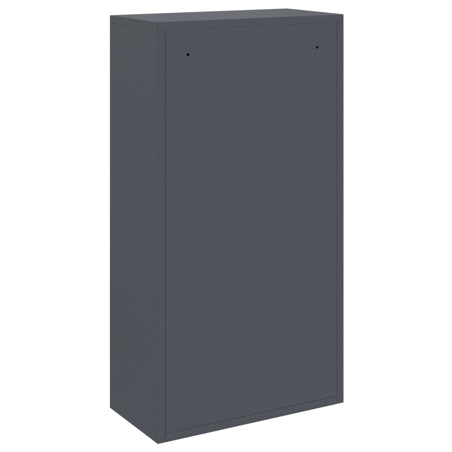 Parcel Drop Box with Storage Anthracite 44 x 22 x 82 cm Steel