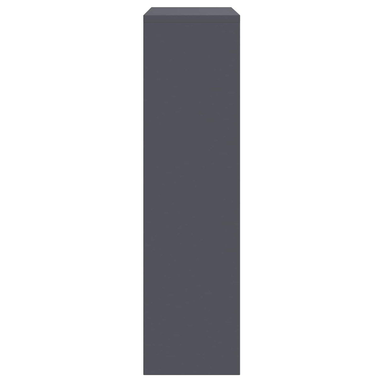 Parcel Drop Box with Storage Anthracite 44 x 22 x 82 cm Steel