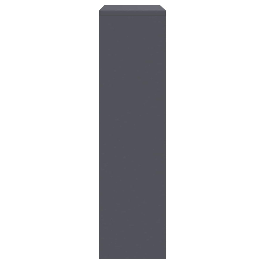 Parcel Drop Box with Storage Anthracite 44 x 22 x 82 cm Steel