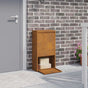 Parcel Drop Box Rusty 44 x 22 x 82 cm Weathering Steel