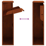 Parcel Drop Box Rusty 44 x 22 x 82 cm Weathering Steel - Extra Image