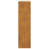 Parcel Drop Box Rusty 44 x 22 x 82 cm Weathering Steel