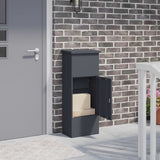 Parcel Drop Box with Door Anthracite 44,5 x 29 x 110,5 cm Steel