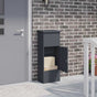Parcel Drop Box with Door Anthracite 44,5 x 29 x 110,5 cm Steel