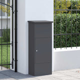 Parcel Drop Box with Door Anthracite 44,5 x 29 x 110,5 cm Steel