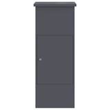 Parcel Drop Box with Door Anthracite 44,5 x 29 x 110,5 cm Steel - 45-Degree Angle