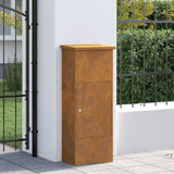 Parcel Drop Box Rusty 44,5 x 29 x 110,5 cm Weathering Steel