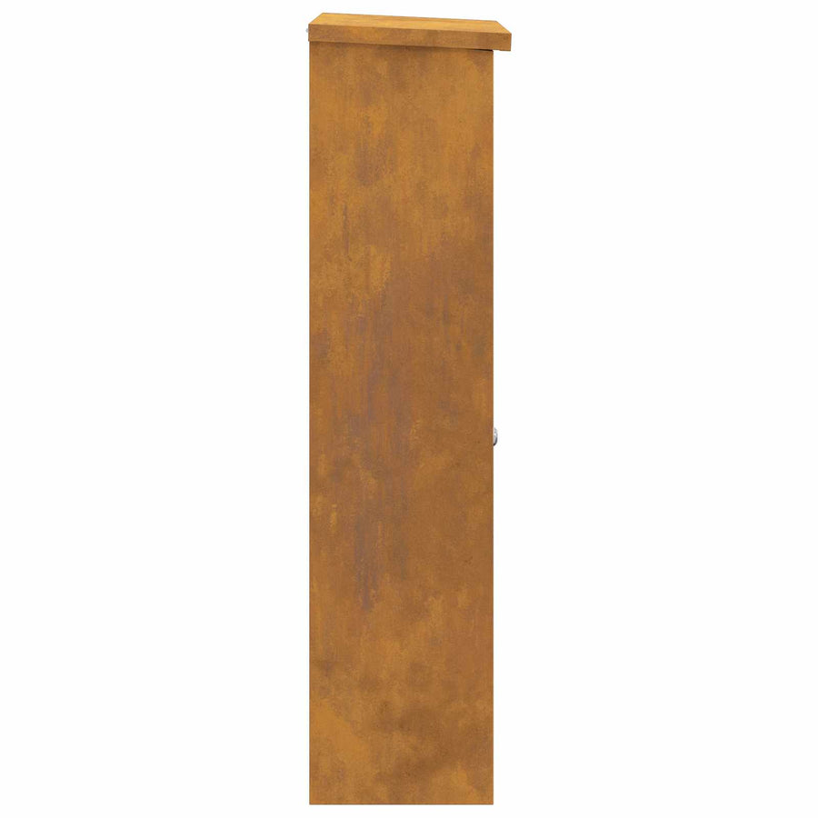 Parcel Drop Box Rusty 44,5 x 29 x 110,5 cm Weathering Steel