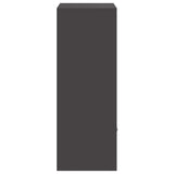 Parcel Drop Box with Storage Black 41 x 38 x 103 cm Steel